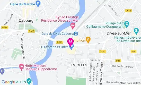 Localisation Restaurant  Le P