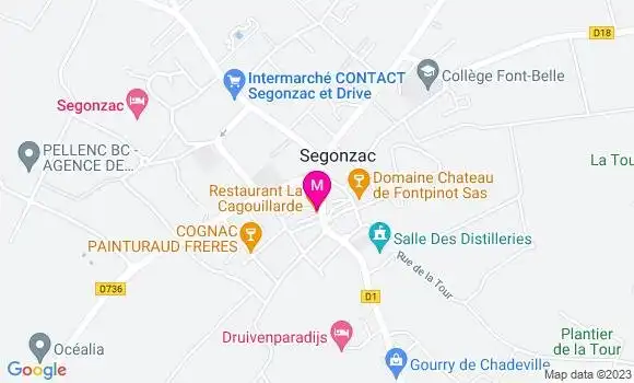 Localisation Restaurant  La Cagouillarde
