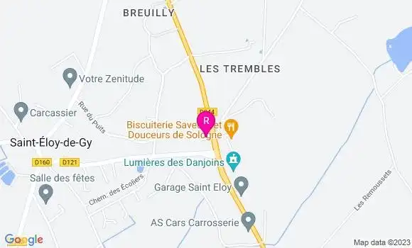 Localisation Auberge des Maisons Rouges