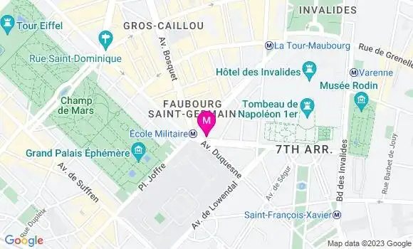 Localisation Restaurant  Café des Officiers