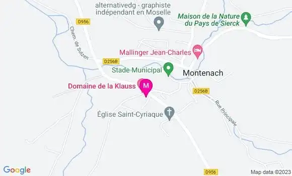 Localisation Auberge de la Klauss