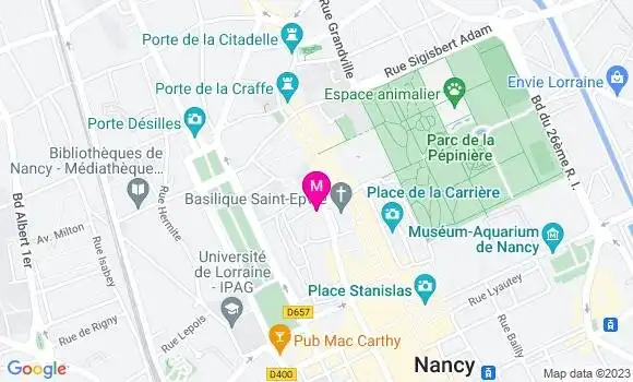Localisation Brasserie Saint Epvre