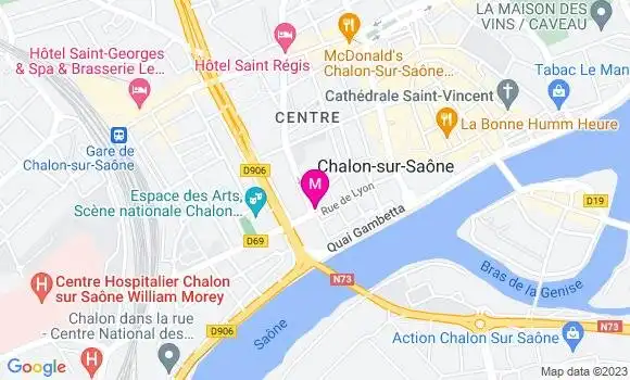 Localisation Restaurant du Mont Blanc