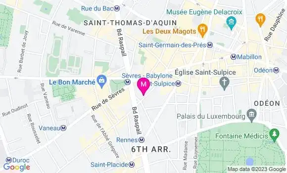 Localisation Restaurant Italien Le Cherche Midi