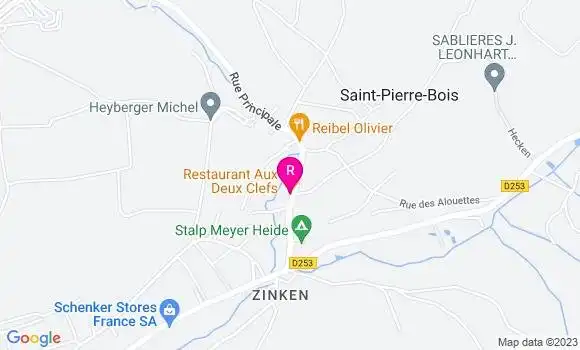 Localisation Restaurant  Aux Deux Clefs