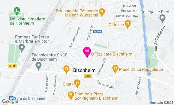 Localisation Pizzeria O