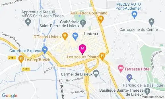 Localisation Restaurant  La Petite Therese