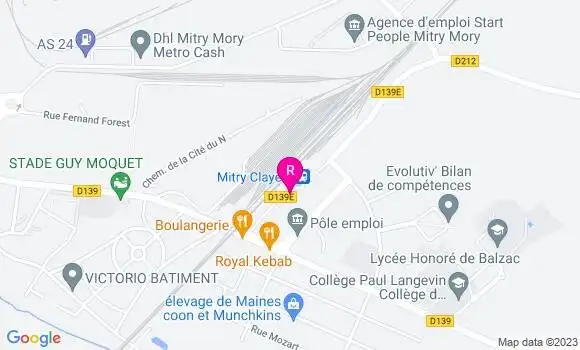 Localisation Restaurant Bar Café de la Gare