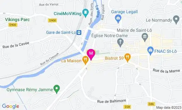 Localisation Brasserie Les Capucines