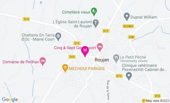 Localisation Restaurant  La Maison Trigon