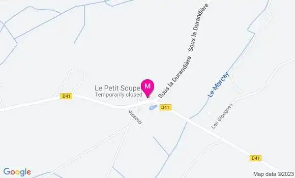 Localisation Restaurant  Le Petit Souper