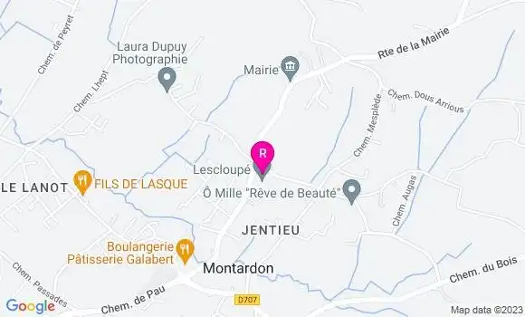 Localisation Restaurant  Lescloupé