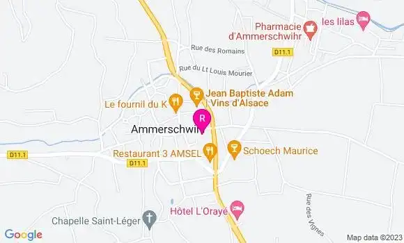 Localisation Restaurant  Aux Armes de France