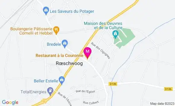 Localisation Restaurant  A la Couronne