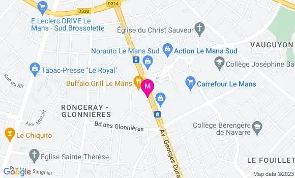 Localisation Restaurant Turc Le Capadoce Sud