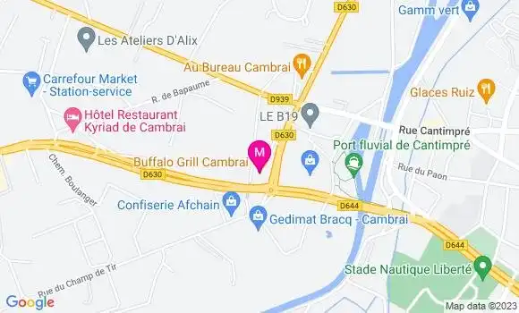 Localisation Restaurant Grill Buffalo Grill