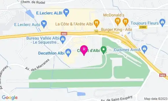 Localisation Restaurant Grill Buffalo Grill