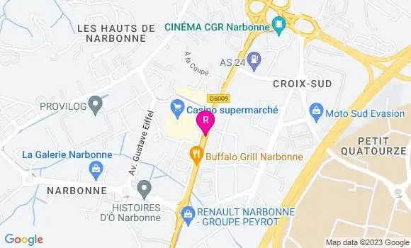 Localisation Restaurant Grill Buffalo Grill