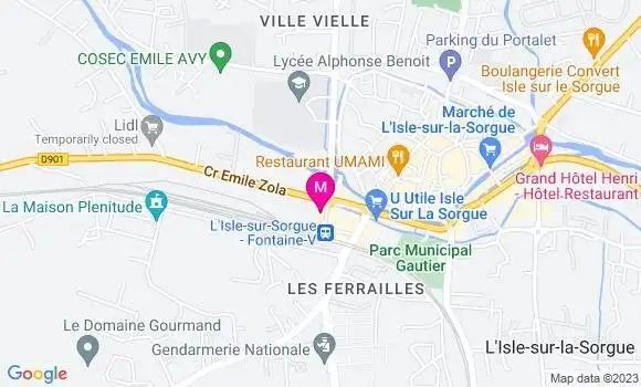 Localisation Restaurant Bar Le Terminus