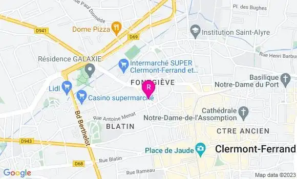Localisation Restaurant Bar Le P