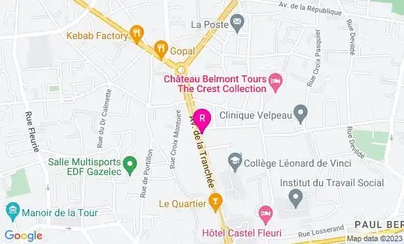 Localisation Restaurant Gastronomique Charles Barrier
