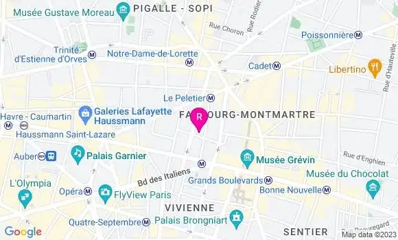 Localisation Bistrot Bistro Rossini