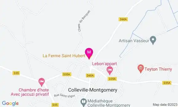 Localisation Restaurant  La Ferme Saint Hubert