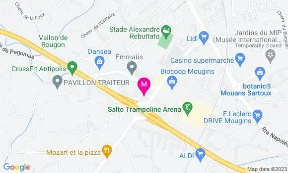 Localisation Pizzeria Le Duplex