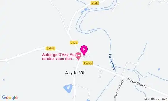 Localisation Auberge Au Rendez Vous des Chasseurs