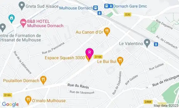 Localisation Restaurant  Espace Squash 3000
