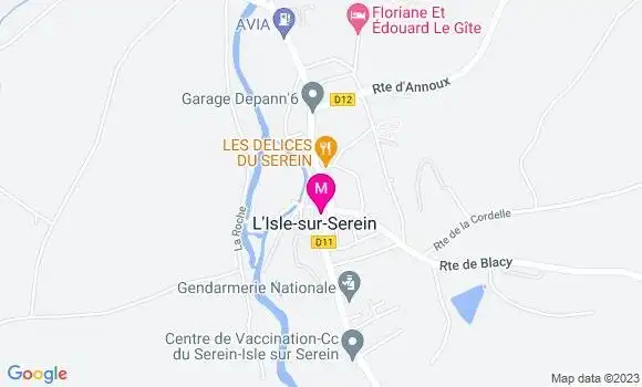 Localisation Restaurant Grill Les Epis d