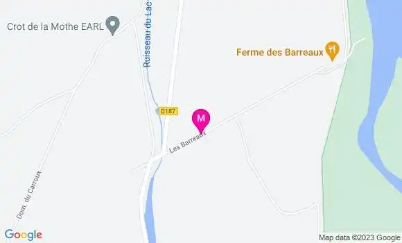 Localisation Restaurant  La Ferme des Barreaux