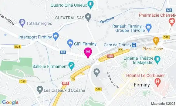 Localisation Brasserie Le Huit