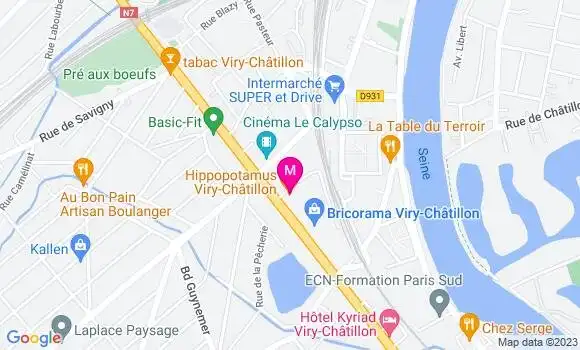 Localisation Restaurant Grill Hippopotamus