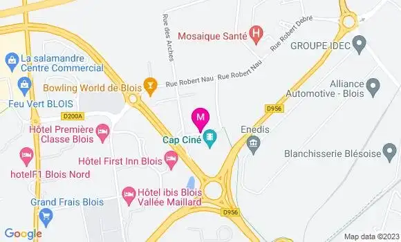 Localisation Restaurant Grill 100 Onze