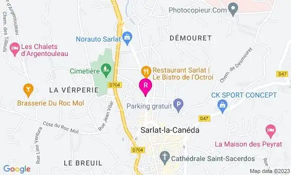 Localisation Café Le Gambetta