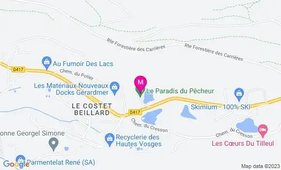 Localisation Restaurant  Le Paradis du Pêcheur