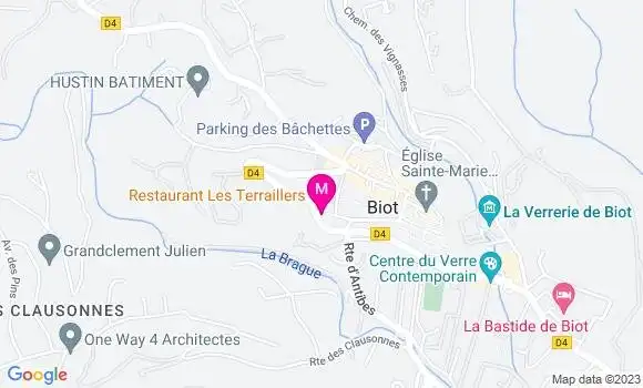Localisation Restaurant Gastronomique Les Terraillers