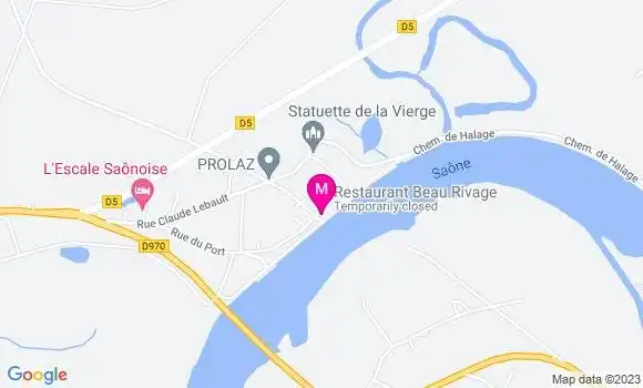 Localisation Restaurant  Beau Rivage