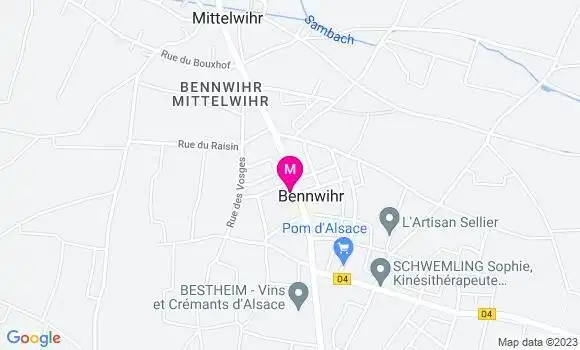Localisation Restaurant Bar Au Cerf