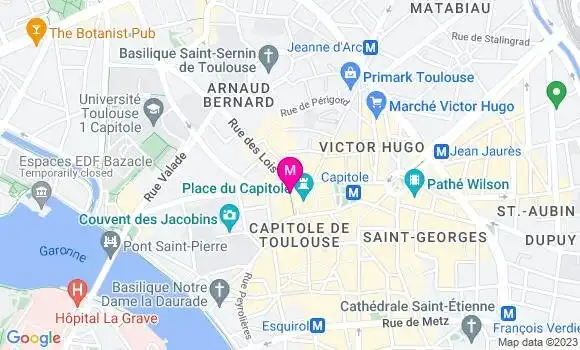 Localisation Brasserie Les Arcades