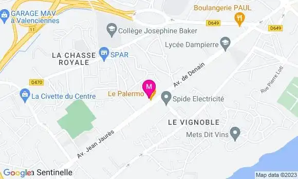 Localisation Restaurant Italien Le Palermo
