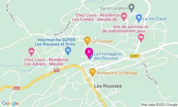 Localisation Restaurant  La Fromagerie