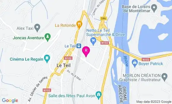Localisation Restaurant  Le Luna Park