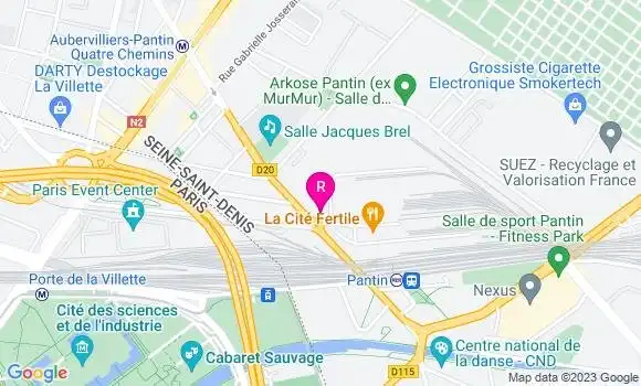 Localisation Restaurant  Café de la Gare
