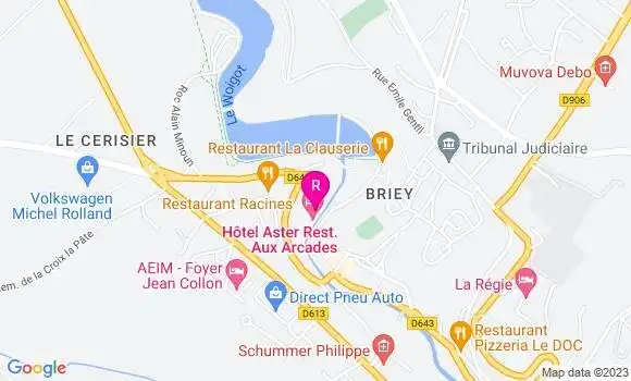 Localisation Restaurant  Aux Arcades