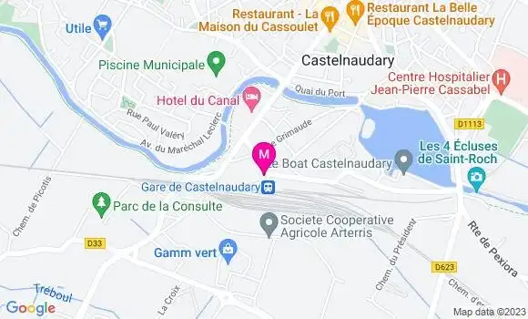 Localisation Restaurant Bar Bar de la Gare