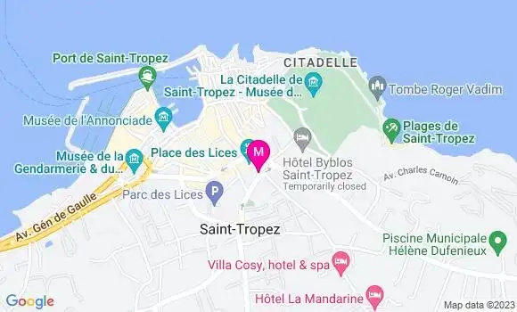 Localisation Bistrot Le Bistro des Lices