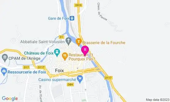 Localisation Hôtel Restaurant Lons