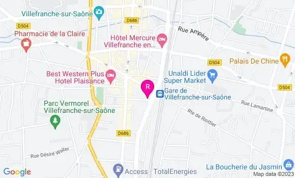 Localisation Restaurant  Le Fleurie